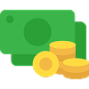 Payment method icon for cash