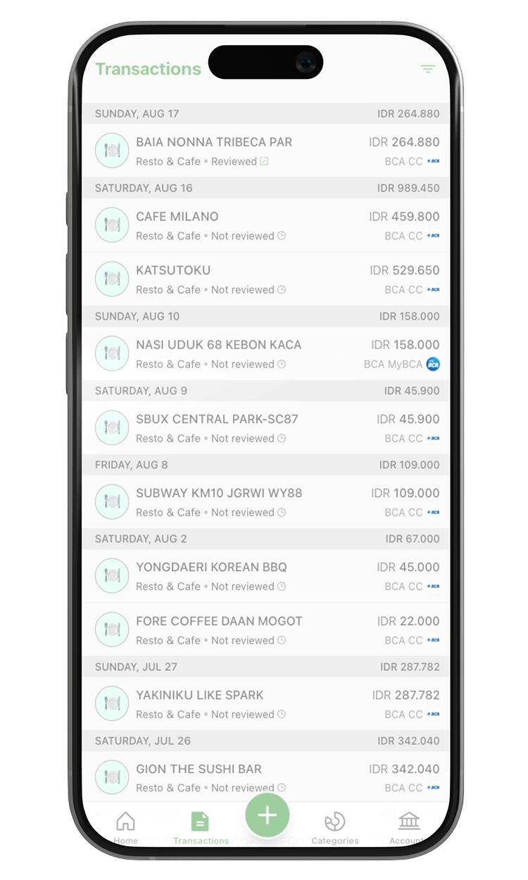 Demo aplikasi Aiccountant